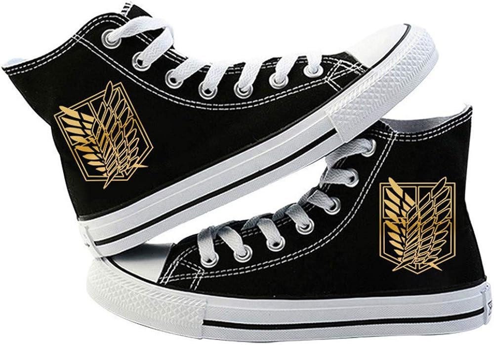 Attack On Titan Anime Canvas Sneaker Lace Up Sneakers
