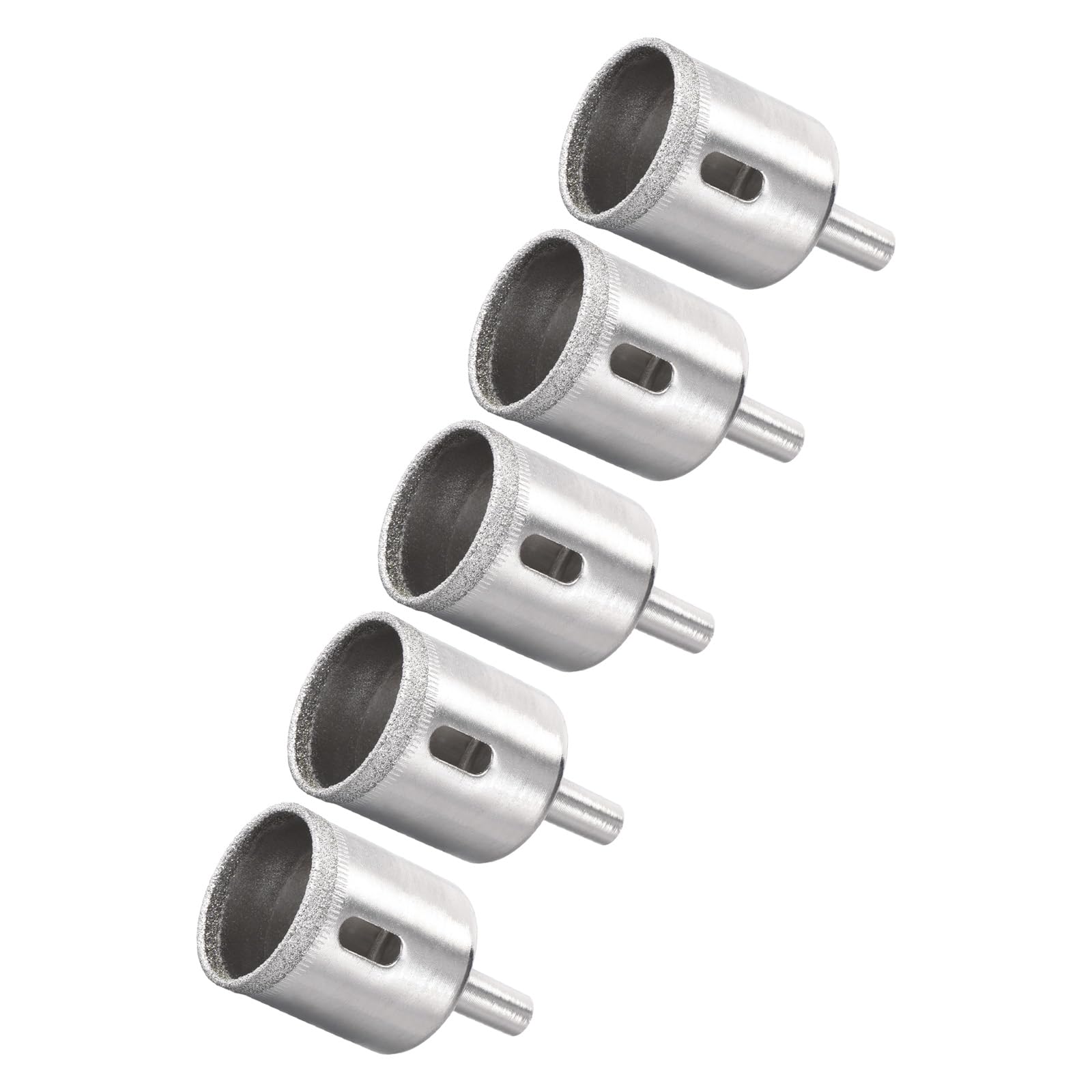 CoCud Diamond Hole Saws Drill Bits, 30mm / 1-3/16" Drilling Diameter, Nickel Plated Carbon Steel Drill Bit - (Applications: for Glass Ceramic Tiles Marble Stone), 5-Pieces