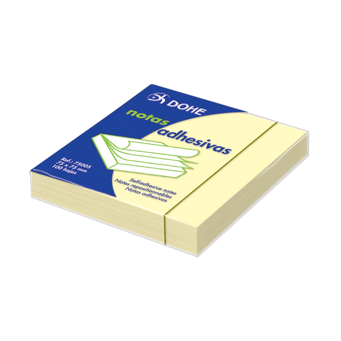 dohe 75005 – Pack of 100 Sticky Note Pads, 75 x 125 mm
