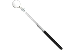 Ullman Devices A-2M Circular Magnifying Inspection Mirror, 7/8" Diameter, 7-1/2" Length