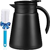 PARACITY Thermal Carafe, 27 OZ Stainless Steel Thermo for Hot Drinks, Double Wall Vacuum Insulated Coffee Thermo, Tea Carafes with Cleaner Brush