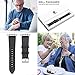 top4cus Genuine Leather iwatch Strap Replacement Band Stainless Metal Clasp, Compatible with Apple Watch 42mm 44mm 45mm Series 7/6/SE/5/4/3/2/1 and Sport Edition（42mm/44mm/45mm, Breathable Black