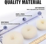 CORTNEY Hair Donuts Bun Maker Set 6pc Beige & 30pc Blonde U Pins for Chignon view 4