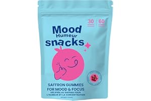 Saffron Extract - Saffron Gummies for Immune, Focus, Mood, Vision, Zzz Support, 60 Count