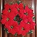 Supla 30 Pcs Velvet Poinsettia Flower Heads 8.3