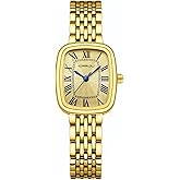 CRRJU Women Watches,Fashion Retro Dress Analog Quartz Waterproof Wristwatches,Simple Elegent Watches for Ladies