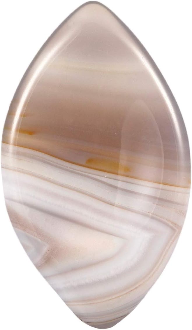 SUNYIK Handcarved Thumb Worry Stone, Polished Palm Pocket Stones Healing Crystals, Leaf Shaped Agate