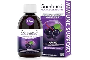 Sambucol Black Elderberry Syrup - Sambucus Elderberry Syrup for Adults Immune Support, Elderberry Liquid, Elderberry Extract, Gluten Free - 7.8 Fl Oz