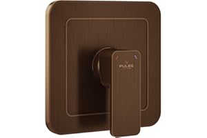 PULSE ShowerSpas 3003-RIV-PB-ORB Tru-Temp Mixing Valve, Pressure Balance Rough-In Valve Trim Kit, Square, 1/2" NPT, Oil-Rubbed Bronze