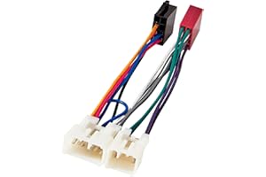 RED WOLF Car Radio ISO Wiring Harness Compatible with Toyota 2005-2020 Tacoma, 1996-2009 RAV4, 2004-2018 Tundra, Subaru 2014-2019 WRX Forester Non JBL System Aftermarket Stereo ISO Wire Cable Plug