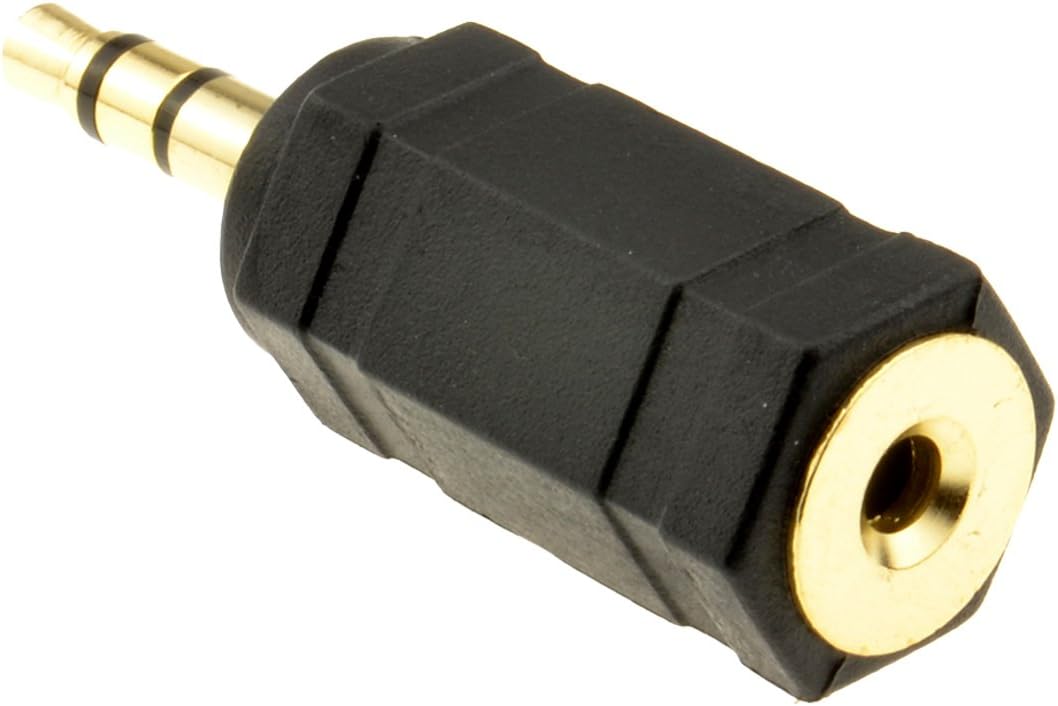 kenable 2.5mm Stereo Socket to 3.5mm Stereo Jack Plug Audio Cable Adapter Gold Plated