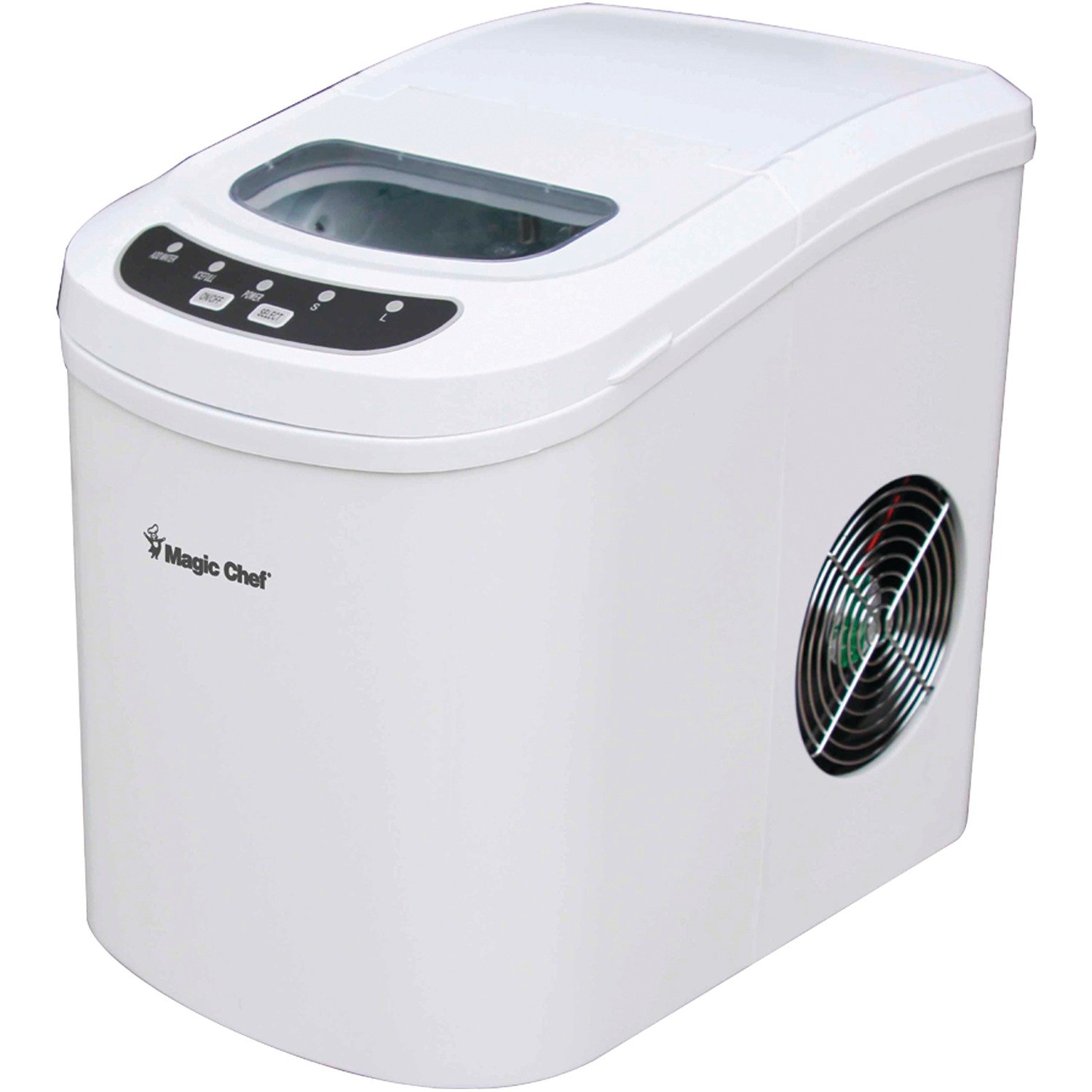 Magic Chef MCIM22W 10 Portable Ice Maker With Easy Touch Control Pad
