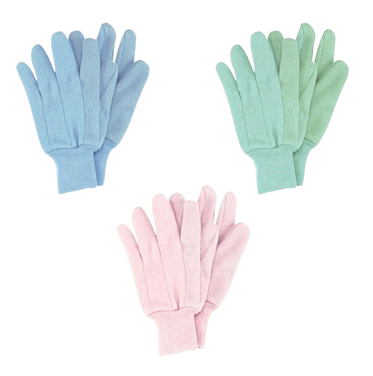 Briers Gloves Triple Pack Jersey Grips Multi-Task Gardening Gloves - Medium, (4560025)