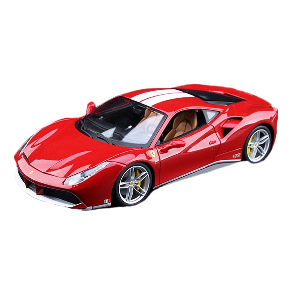 Amazoncom Gaoqun Toy Model Car 118 Ferrari 488gtb 70th