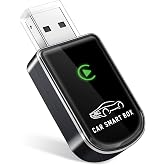 Amzfeel Wireless Carplay Adapter for Apple iPhone, Mini Bluetooth Dongle Convert Factory Wired to Wireless Car Play Plug &amp; Play Auto Connect, Low Latency, GPS for iOS 10+ &amp; Cars 2015+ (Brushed Gery)