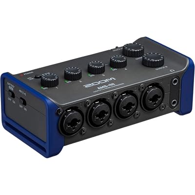 Zoom AMS-44 USB Audio Interface, 4 Inputs, 4 Outputs, Loopback, Direct Monitoring, Bus-Powered, for Recording and Streaming on PC, Mac, iOS, and Android