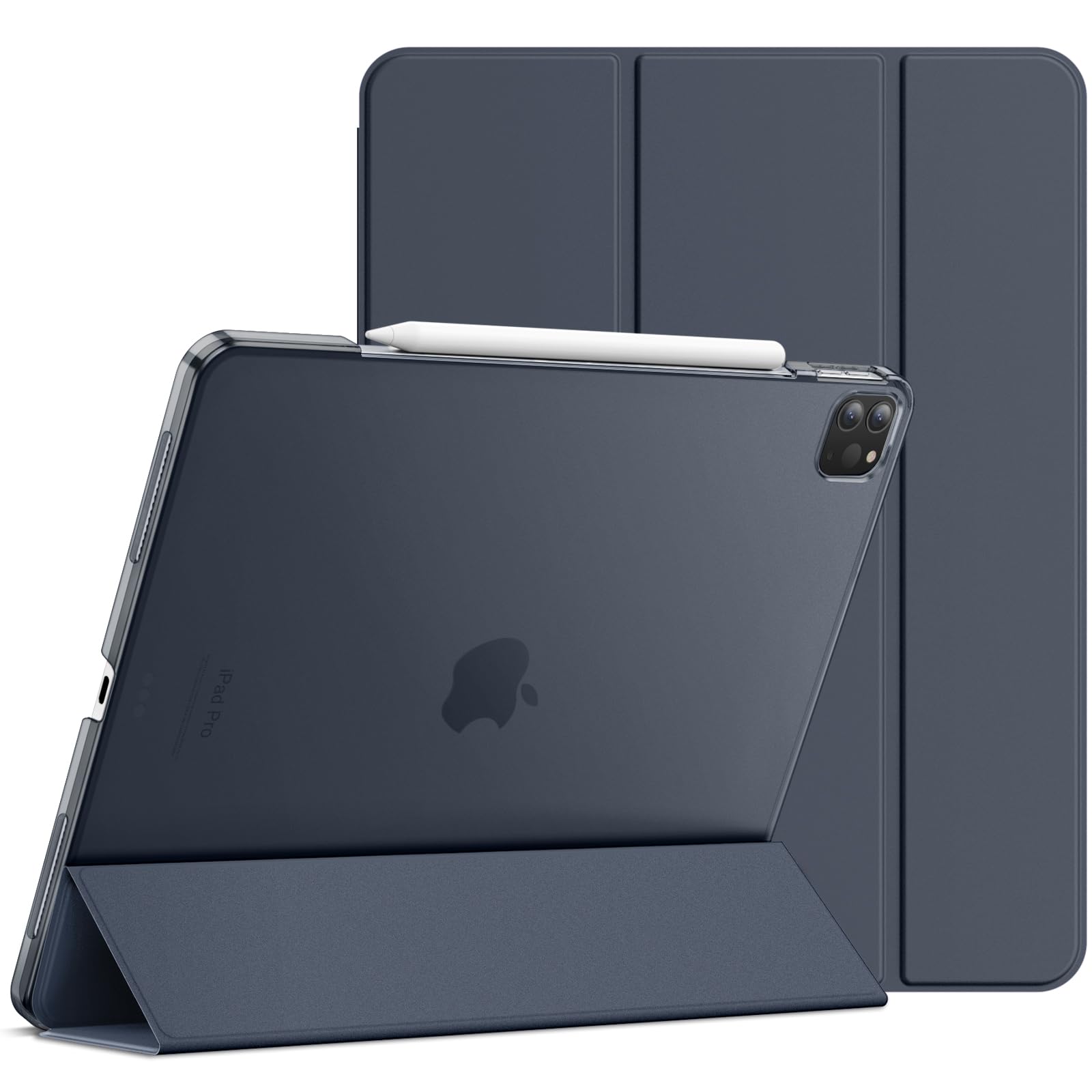 JETech Case for iPad Pro 12.9-Inch (2020/2018 Model, 4th/3rd Generation), Compatible with Pencil, Cover Auto Wake/Sleep (Navy) — image 1
