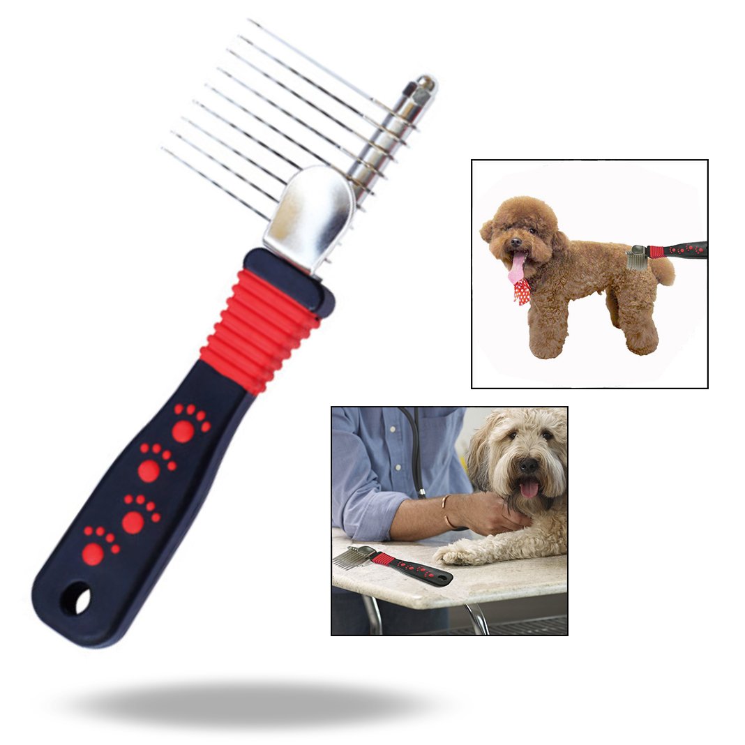 OFKPO Pet Dematting Comb,Detangling Matted or Knotted Undercoat Hair Grooming Accessories Tool for Dog,Cat