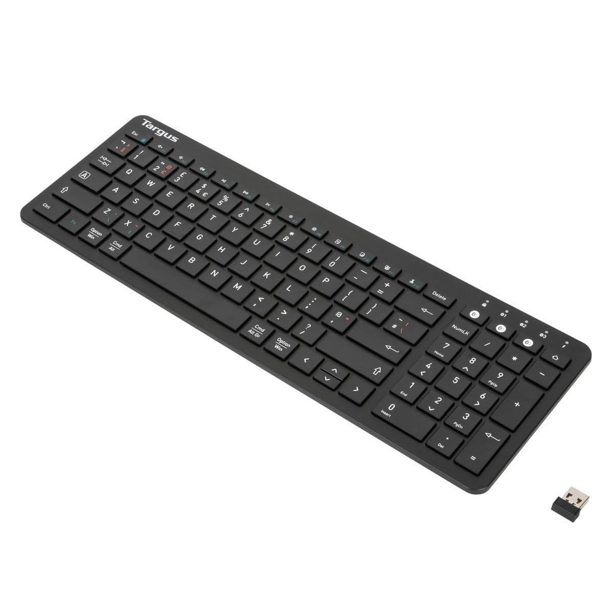 Targus Antimicrobial Universal Midsize Bluetooth Keyboard (UK) - Black (AKB863UK)