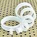 1 Pair White Soft Silicone Flexible Ear Tunnels Plugs Gauges Earlets Eyelets