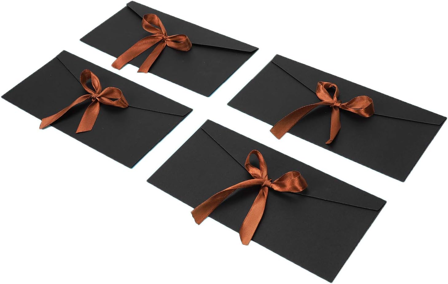10PCS Kraft Paper Envelopes Square Envelopes Party Wedding Envelopes Invitation Greeting Card Envelopes Premium Retro Envelopes with Ribbons for Merry Christmas Anniversary Wedding Invitation Birthday