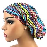 Womens Surgical Scrub Hat Nurse Ponytail Adjustable Euro Bouffant Multicolor Boho DK Scrub Hats