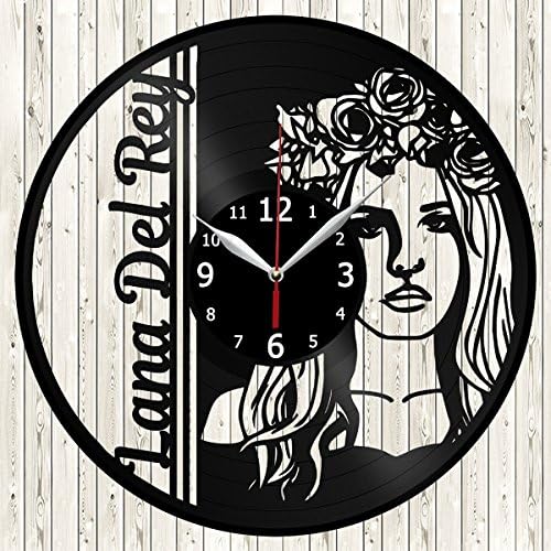 Lana Del Rey Music Vinyl Record Wall Clock Decor Handmade Unique Original Gift