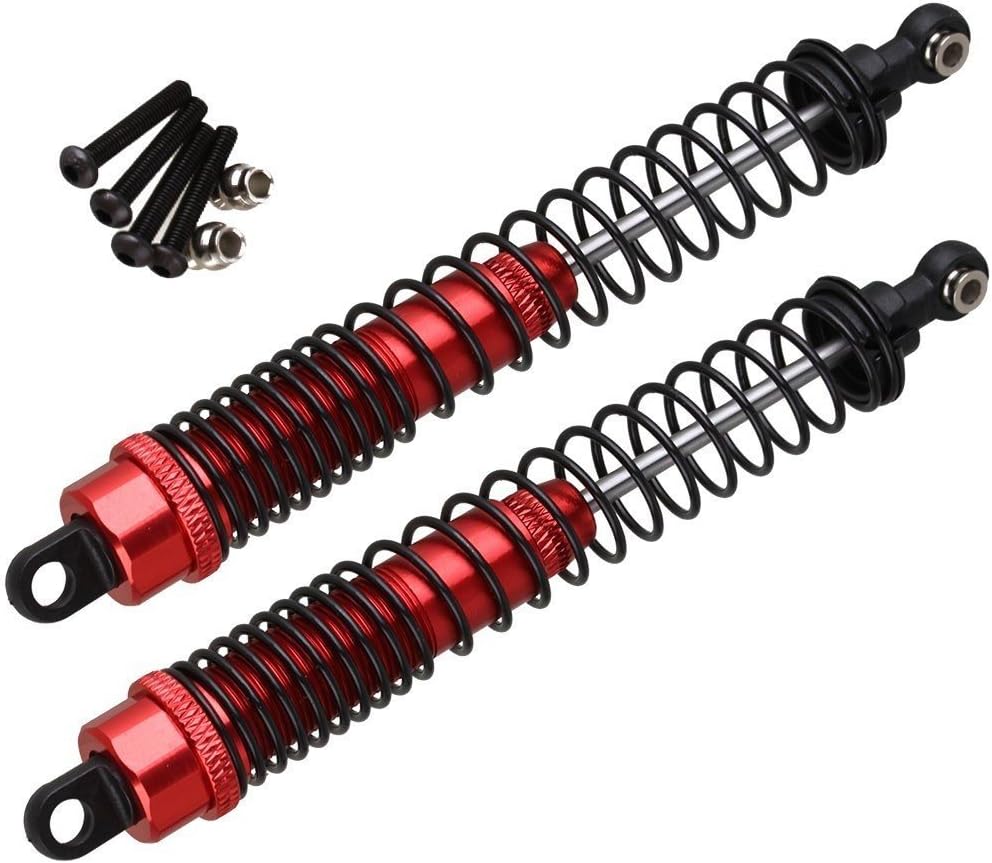 Yiguo 2pcs Aluminium K949-011 Rear Shock Absorbers for 1:10 WL-K949 RC Off Road Car Upgrade Red