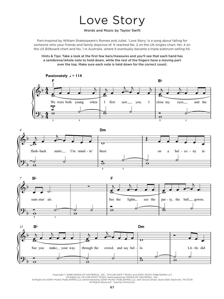40 Taylor Swift Songs: Really Easy Piano | Sheet Music with Lyrics and Performance Tips | Beginner Pop Songbook for Piano Players | Really Easy Piano ... Hal Leonard (Really Easy Piano; Hal Leonard) 40 Taylor Swift Songs: Really Easy Piano | Sheet Music with Lyrics and Performance Tips | Beginner Pop Songbook for Piano Players | Really Easy Piano ... Hal Leonard (Really Easy Piano; Hal Leonard) Pa