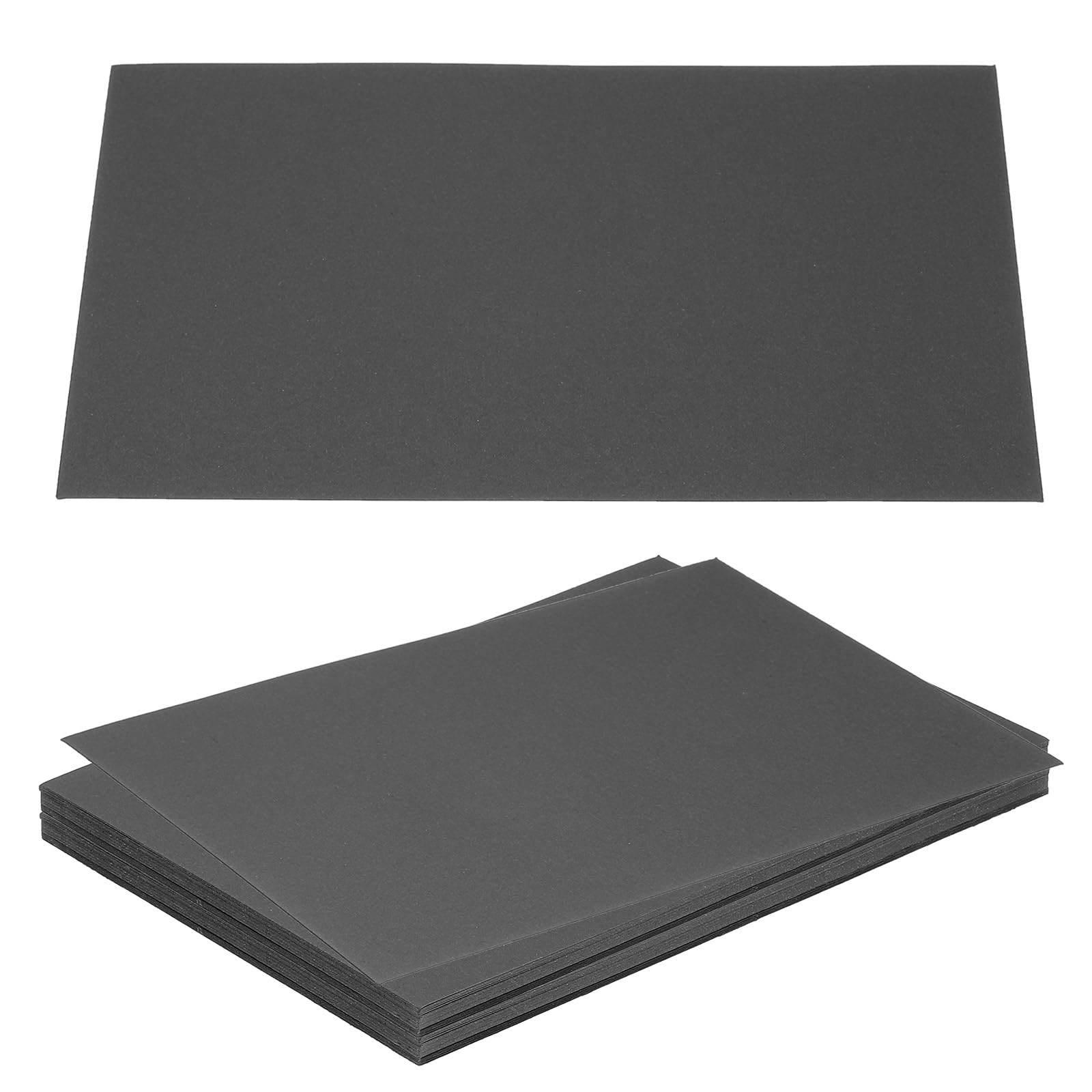 PATIKIL 7x5x0.01" Chipboard Sheets, 40Pcs 12PT Thick Book Board Binders Board Sturdy Bookbinding Supplies for Book Binding Cover, Black