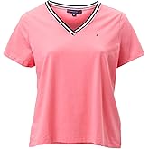 Tommy Hilfiger Womens Contrast Trim Basic T-Shirt
