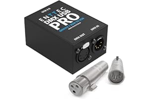 Enttec DMX USB Pro 70304 Lighting Interface & SIRS-E 70029 5P Male to 3P Female Connector (Adapter) - Bundle …