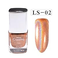 SMILEQ Beauty Laser Nail Polish Pretty Shiny Mirror Glitter Nail Art Holographic Long Lasting Nail Polish 1 Bottle 7ML
