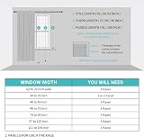 CUCRAF 100% Blackout Curtains 46x54 Off White 2 Panels Thermal Eyelet view 8