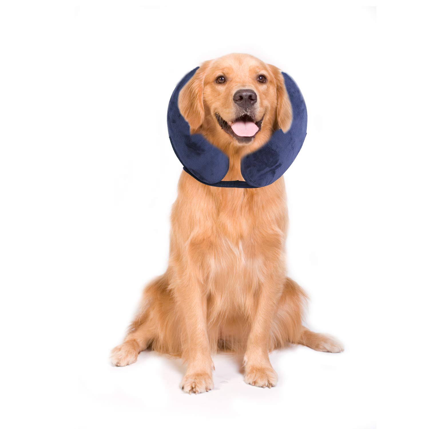 PAWISE Inflatable Recovery Collar for Dogs and Cats Easy Blow Up Soft Dog Surgery Cone Dogs Pet