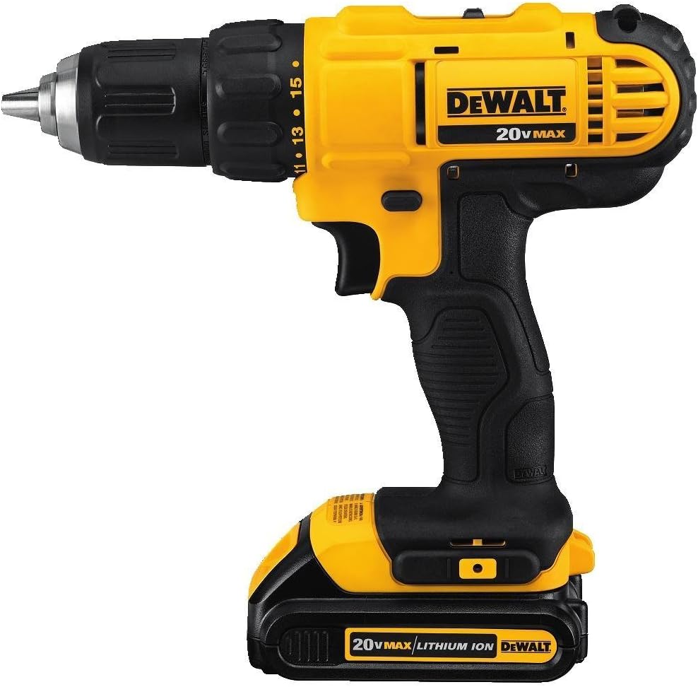 DEWALT 20V MAX Cordless Drill / Driver Kit, Compact, 1/2-Inch (DCD771C2): Home Improvement
