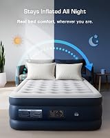 Active Era Premium Double Air Bed with Built-In Pump 195x137x36cm view 2
