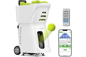 PT-Smart Tennis Ball Machine - Automatic Portable Tennis Ball Launcher/Thrower for All Level Players Training and Practice - 