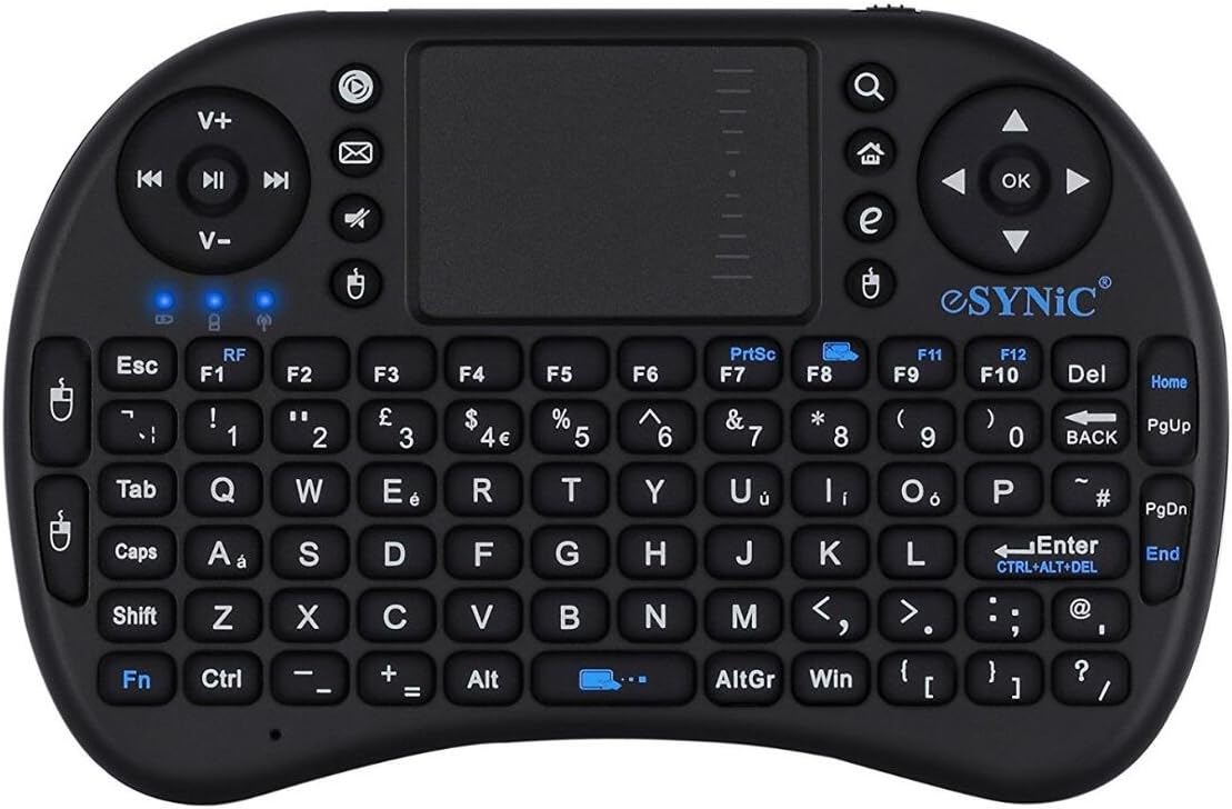 MLFMHR Mini Wireless Keyboard 2.4G XBMC Keyboard Touchpad Mouse Combo- Multi-Media Portable Handheld Android Keyboard- For Google Android Smart TV Box Media Mini TV PC Stick HTPC IPTV Raspberry PI 3 PS3