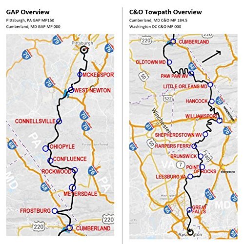 Great Allegheny Passage Bike Trail Map Of Great Allegheny Passage