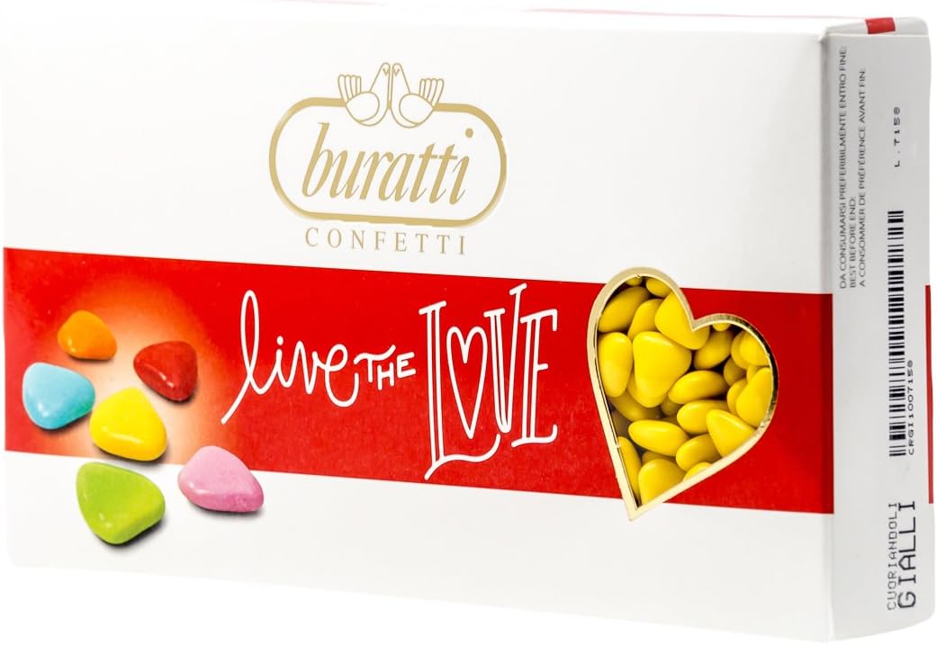 Buratti Confetti al Cioccolato, Coriandoli Gialli 1000g Amazon.it