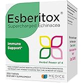 ESBERITOX Supercharged Echinacea &ndash; 200 Tablets &ndash; Immune Support Herbal Supplement with Wild Indigo Root &amp; Purple Coneflower &ndash; Clinically Tested &ndash; Made in Germany