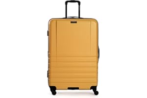 Ben Sherman Hereford Spinner Travel Upright Luggage, Mustard, 28-Inch Checked