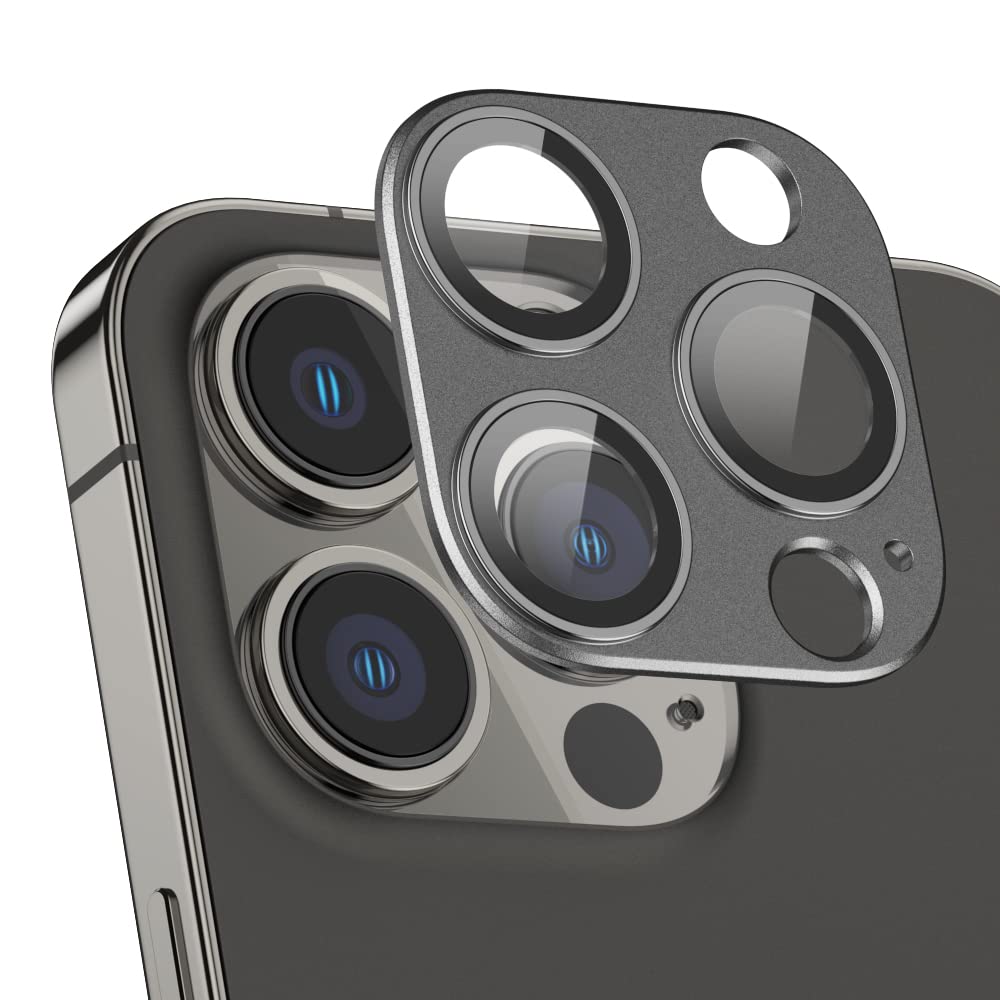 OVER's ガラスザムライ iPhone13 Pro 用 iPhone13 Pro Max 用 カメラフィルム グラファイト メタル アルミ合金 保護フィルム 331-332-mc-gf の商品画像