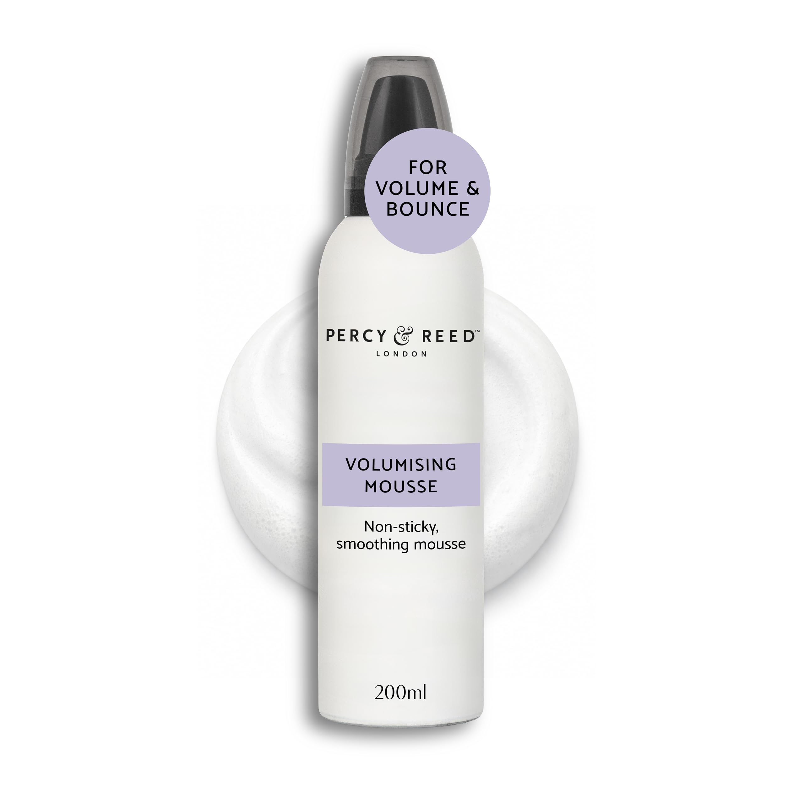 Percy & Reed Session Styling Volumising Mousse - Volumising with Flexible Hold for Natural Movement. UV Protection. Paraben-Free, Silicone-Free, Sulphate-Free, Gluten-Free & Vegan Friendly - 200ml