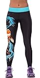 Sister Amy Girl Fitness Yoga Pants Printed Stretch