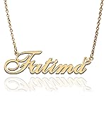 AQGS Fatima Custom Name Necklace Customized