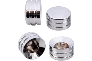 XMMT 4Pcs Motorcycle Spark Plugs Head Bolt Cover for Harley Sportster Twin Cam Big Twin 1340 Evo,Chrome