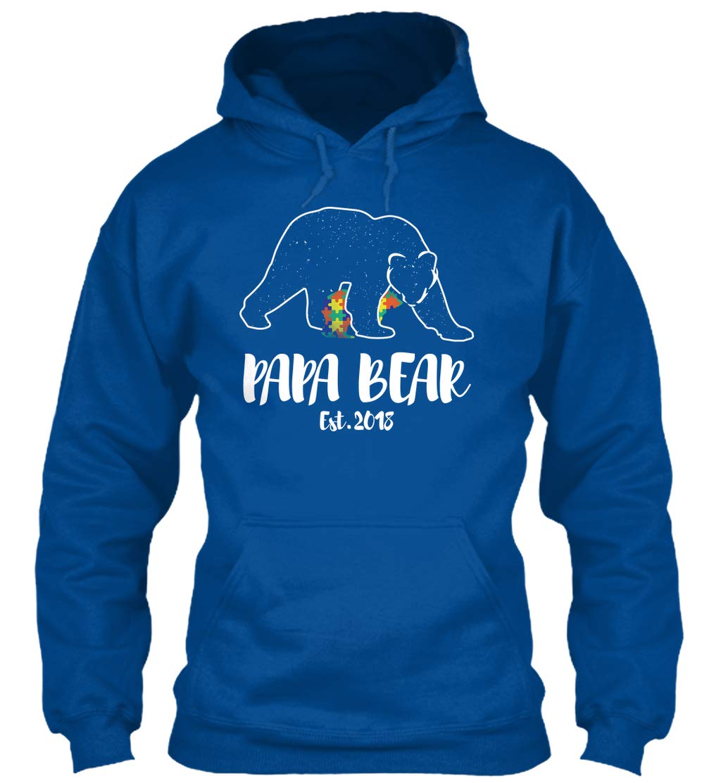Father Day Papa Bear Est 2018 8oz Heavy Blend T Shirt