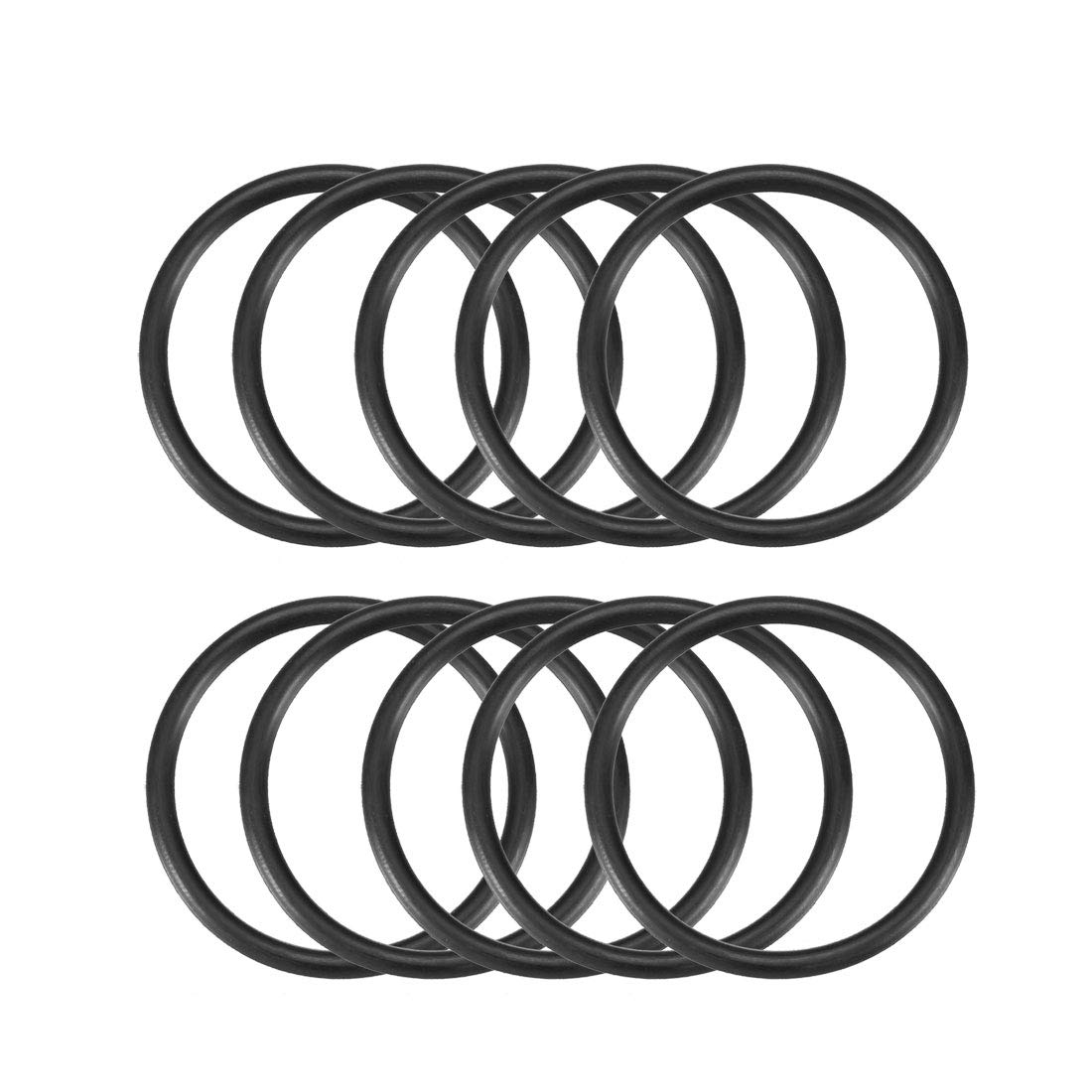 Sourcingmap Nitrile Rubber O-Rings 42mm OD 36mm ID 3mm Width, Metric Sealing Gasket, Pack of 10